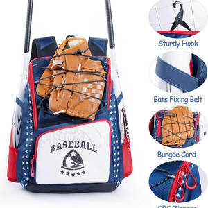Bagnex Premium Unisex Baseball Bag 600D 50-<b>70L</b> Customizable Comfortable Sports <b>Backpack</b> Custom Logo Lightweight Outdoor Gear - Product Image 5