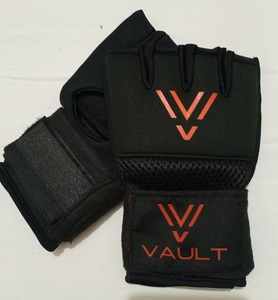 RECENT Black Neoprene Gel Padded Fingerless Thumb Hole Boxing Mitts with Protective Knuckles Breathable & Durable Training - Product Image 5