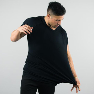 <b>Men's</b> <b>Black</b> <b>Slim</b> <b>Fit</b> Short Sleeve T-<b>Shirt</b> O-Neck Quick Dry Knitted Sporty Style - Product Image 2