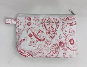 Bolsa de Cosméticos con Cierre, Bolsa de Maquillaje Floral de Tela de Algodón, Estuche de Aseo Portátil - Product Image 6
