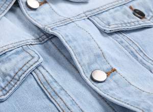 Chaqueta Vaquera Premium Desgastada para Invierno, Abrigo Casual Duradero de Longitud Media, Estilo Urbano para Uso Formal y Casual - Product Image 6