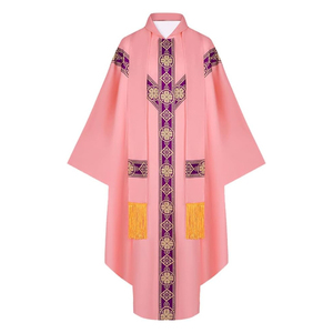 Robe de clergé noire personnalisée – Fournisseur en gros d'uniformes de prêtre de haute qualité pour églises - Product Image 1