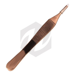 Pinces chirurgicales premium 4 3/4" avec 7x7 dents, en acier inoxydable rose gold, instruments médicaux, prix de gros - Product Image 4
