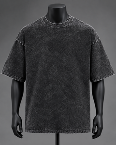 Camiseta de Hombre Oversize con Estampado Tie-Dye, 100% Algodón Jersey, Manga Corta, Cuello Redondo, Color Liso, Estilo Urbano, Corte Regular - Product Image 5