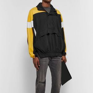Hoodie Homme Demi-Zip à Blocs de Couleurs, Nouveau Style, Personnalisable, en Polyester et Coton, Haute Qualité, Meilleures Ventes - Product Image 2