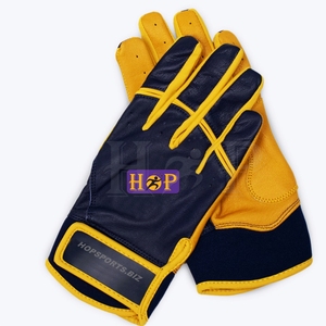 Guantes de Bateo de Béisbol Personalizados, Guantes de Bateo de Cuero de Primera Calidad de EE. UU. con Cierre de Velcro - Product Image 5