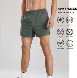 Pantalones Cortos Deportivos para Hombre, Verano 2025, Ligeros, 100% Algodón, Transpirables, de Secado Rápido, Ecológicos, para Gimnasio y Running, 5 Pulgadas, Colores Personalizables - Product Image 2