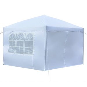 Practical White 3 X 3m Pop up Tent Waterproof Right Angle Folding with Two Doors and Two Windows - Product Image 2