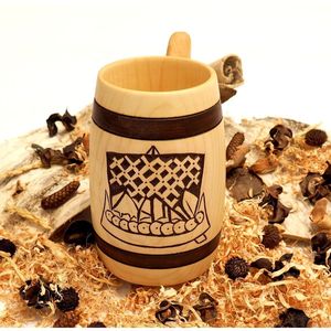 Taza de Madera Natural para Bebidas, para los Amantes de las Bebidas - Product Image 3