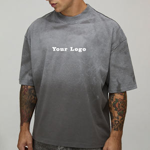 เสื้อยืดคอตตอนเจอร์ซีย์คุณภาพสูงสั่งทำพิเศษ 100% น้ำหนักเบา 180 GSM ทรงโอเวอร์ไซส์ สไตล์ฮิปฮอป ระบายอากาศได้ดี เสื้อยืดลำลอง - Product Image 1