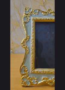 Luxury Vintage Ornate Aluminum <b>Picture</b> <b>Frame</b> Antique Style Tabletop Desktop Display Home Decor <b>Wedding</b> Gift - Product Image 3