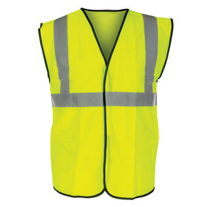 Gilet de sécurité haute visibilité réfléchissant, vêtements de travail industriels avec poches, matière polyester respirante et antibactérienne - Product Image 4