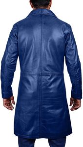 <b>Men's</b> Genuine Factory Leather Custom Made Long Polyester Weatherproof Outdoor Breathable Coats - Product Image 2