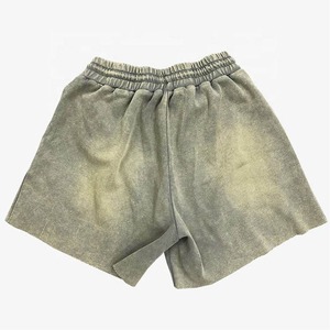 Pantalones Cortos de Algodón French Terry con Bordado Desgastado, Diseño de Última Moda, Alta Calidad, Hechos a Medida, MOQ Bajo, Pantalones Cortos Desgastados para Hombre - Product Image 3