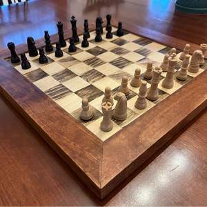 Handcrafted Designer <b>Wooden</b> Chess Board <b>Wall</b> <b>Sign</b> Home Styling Decorative Piece - Product Image 3