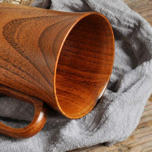 Taza Kuksa Nórdica Rústica de Madera, Hecha a Mano, para Bushcraft, Ecológica, Tallada a Mano, Reutilizable - Product Image 5