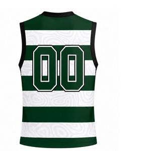 Custom Green White Volleyball Sleeveless Shirt Team Athletic Sports Top Competition Uniform Training Performance Wear Apparel - Product Image 2