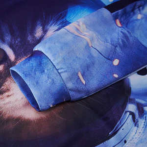 Sudadera de Algodón Sólido con Cierre de Cremallera de un Cuarto para Hombre, Corte Regular, Personalizada, Bordado, Lavada, Antiarrugas, para Invierno - Product Image 6