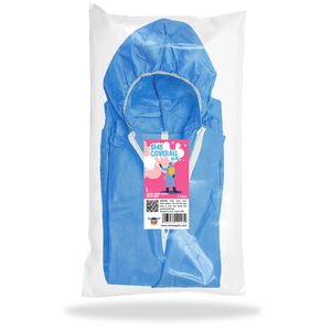 Tute Monouso Blu con Cappuccio, Confezione da 5, Tute Protettive 60 GSM Microporose per Pittori, Abbigliamento di Sicurezza - Product Image 2