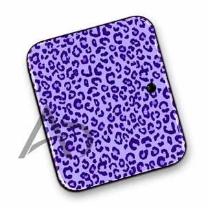 Purple Leopard Print Acrylic <b>Lash</b> Tile Sustainable Custom Logo Eyelash <b>Extension</b> Holder Board Beauty Instrument - Product Image 2