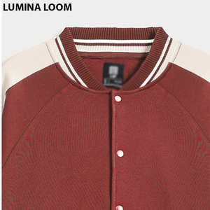 Chaqueta Varsity Personalizada al por Mayor para Hombre, de Primera Calidad, con Cierre Frontal, Tela de Forro Polar Ecológica, Diseño Universitario de Moda, Gran Venta - Product Image 6
