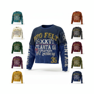 Camiseta de Manga Corta con Paneles Acanalados de Alta Calidad, Diseño Gráfico Personalizado, Estilo Urbano Informal, Cómoda, de Felpa, para Hombre - Product Image 1