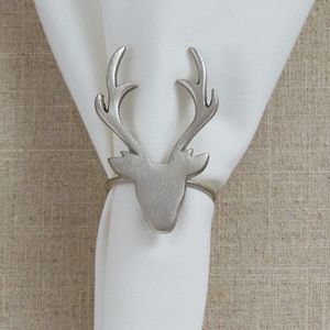 Leaf Shape Napkin Rings Zinc Alloy 4.5cm Width Durable Wedding <b>Table</b> Decoration - Product Image 4
