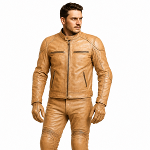 Combinaison de moto en cuir de vache véritable Lazib pour homme, veste et pantalon de motard urbain, fournisseur OEM en gros sur mesure - Product Image 6