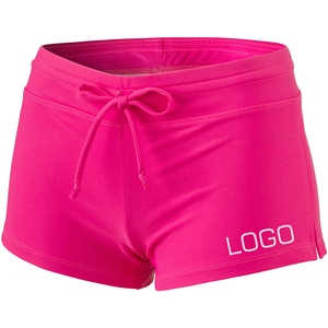 Short de bain athlétique pour femme à séchage rapide, short de plage, bas de maillot de bain tankini, 100 % polyester, prix usine - Product Image 4