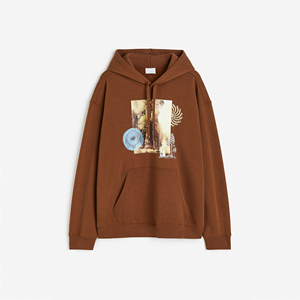 Sudadera con capucha clásica para hombre, con bordado 3D, de algodón suave y forro polar, cálida y cómoda, para uso en la calle y en invierno. - Product Image 4