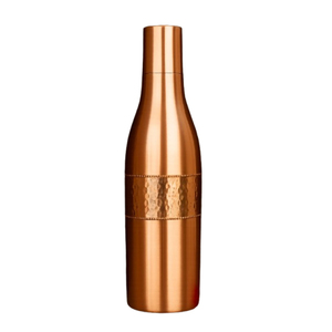 Copper Hammered Water Bottle Leak Proof Ayurvedic <b>Drinkware</b> For Yoga Gym & Home Handcrafted Lacquer Coated Eco-Friendly On Sale - Product Image 1