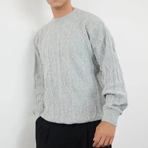 OEM ODM 100% Cotton / WOOL Breathable Anti-Pilling Custom Design Sweater Coat New <b>Men</b> Autumn Winter Fashion Solid WARM <b>Pullover</b> - Product Image 1