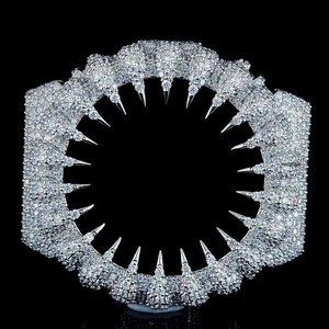 Luxury <b>Iced</b> <b>Out</b> Smart <b>Watch</b> Case Moissanite Diamond Hip Hop <b>Watch</b> Bezel 925 Sterling Silver Cover Custom Jewelry - Product Image 1