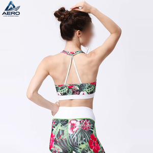 Custom Made New Arrival Wholesale Rate Women Activewear Tropical Floral Print Sports <b>Bra</b> Fitness Yoga Gym Workout Athletic - Product Image 6
