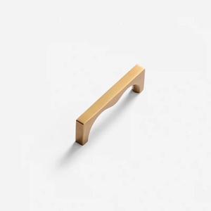 Stylish Traditional Brass Cabinet Pull Handle Durable Kitchen Furniture <b>Hardware</b> Drawer Pull Storage Closet Customized Choice - Product Image 2
