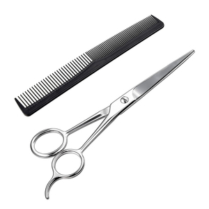 Outils de beauté professionnels de qualité supérieure pour salon, ciseaux de barbier en acier inoxydable, ciseaux à cheveux fins, fabriqués au Pakistan. - Product Image 2