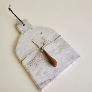 Planche à découper en marbre de luxe pour la cuisine, la découpe, le service et la présentation des aliments, avec finition en pierre naturelle - Product Image 1
