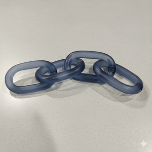 Eslabones de Cadena de Resina, Diseño Art Deco, Decoración del Hogar, Adorno de Pared, Venta al por Mayor, Personalizado OEM - Product Image 1