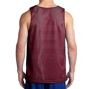 OEM Basketball Tank Top Moisture Wicking Sleeveless Gym Shirt <b>Men</b> Athletic Basketball Jersey Tank Top for Training and Fitness - Product Image 2