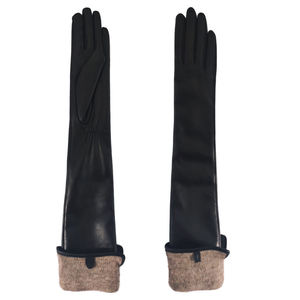 Gants longs élégants en cuir véritable pour l'opéra, les soirées et les spectacles, gants formels pour femmes, longueur bras, doublure respirante, authentiques - Product Image 4