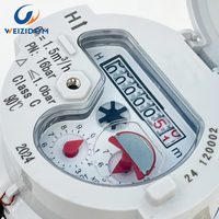 Compteur d'eau intelligent DN15 IP68 à jet unique, corps en laiton haute précision, classe B ISO 4064, débitmètre OEM