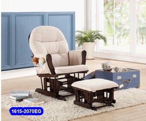 1615-2070 Solid Wood Glider Rocker & Ottoman - Product Image 5