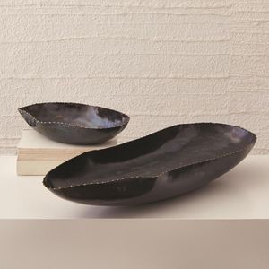 Tazón de Centro de Mesa Moderno de Metal Hecho a Mano, Tazón para Servir Frutos Secos y Dulces, para Servir Bocadillos, Fines Decorativos - Product Image 1