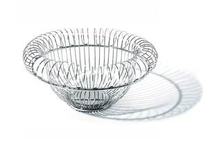 Corbeille à fruits multifonctionnelle en acier inoxydable pour le rangement sur le comptoir de cuisine avec un design respirant en métal à fil ouvert robuste - Product Image 3