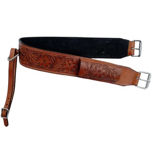 Nueva Moda 2026: Cincha Inglesa de Doma de Cuero Cómoda con Herrajes de Acero Ajustables para Caballos - Product Image 1