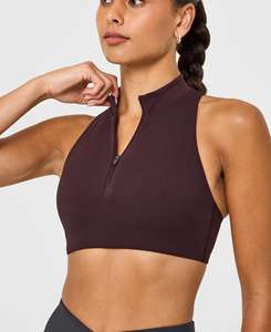 Soutien-gorge de sport pour femme, maintien moyen, en spandex et nylon, respirant, séchage rapide, écologique, 220g - Product Image 1