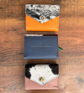 Nouveau Style fait à la main en cuir de vachette recyclé portefeuille femmes pochette haute qualité en cuir luxe multi-usage sac à main porte-carte portefeuilles - Product Image 4