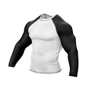 Rashguard sur mesure 100% haute qualité pour hommes, dernier style, logo OEM personnalisé pour hommes. - Product Image 3