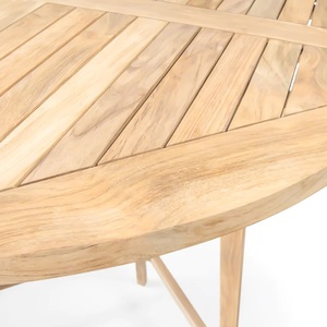 Ensemble de salle à manger moderne en bois massif, table et chaises en teck, ensemble écologique pour restaurant, café, maison, cuisine - Product Image 5