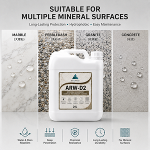ARW-D2 น้ำยาเคลือบผิวดูดซึมแร่ธาตุ ให้การปกป้องสูง 60 ตร.ม. ต่อ 1 ลิตร สำหรับหินแกรนิต บรรจุ 20 ลิตร - Product Image 5